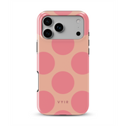 Big Polka Dots, Melon - Shockproof MagSafe iPhone Case - VYIR