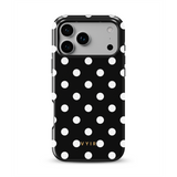 Classic Polka Dots, Black Noir - Tough MagSafe iPhone Case