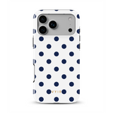 Classic Polka Dots, Sailor Blue - Tough Phone Case