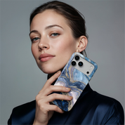 Golden Luxe Marble Blue - Shockproof Phone Case - VYIR