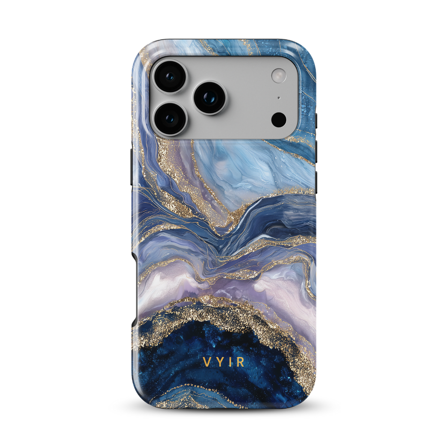 Golden Luxe Marble Blue - Tough Phone Case