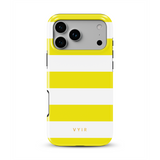 Horizontal Stripes, Citrus - Tough MagSafe iPhone Case