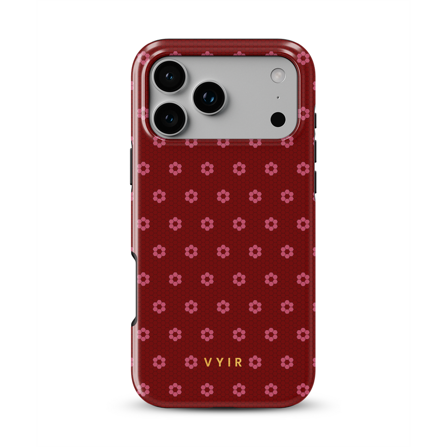 VYIR Signature Flowers, Passion Red - Tough Phone Case