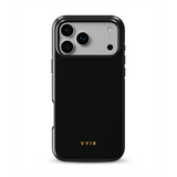 VYIR Signature Solid Colors, Black - Tough MagSafe iPhone Case