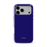 VYIR Signature Solid Colors, Navy Blue - Tough MagSafe iPhone Case