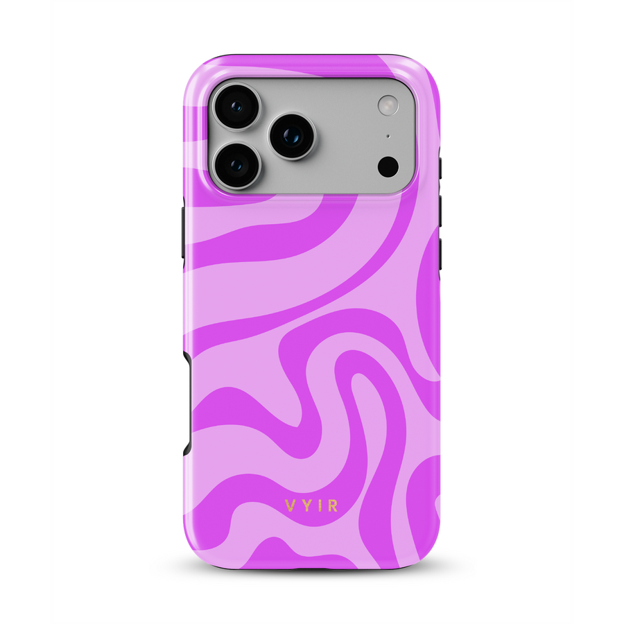 Swirl Lines, Light Pink - Tough MagSafe iPhone Case