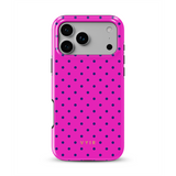 Tiny Polka Dots, Deep Pink - Tough MagSafe iPhone Case