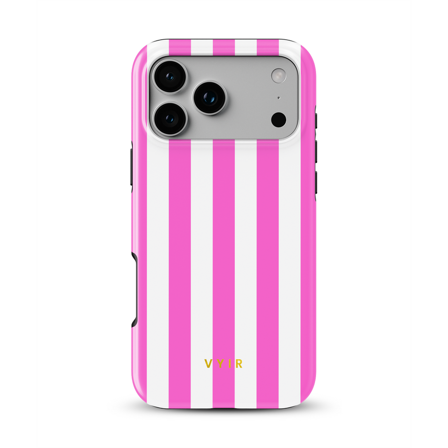 Vertical Stripes, Fashion Pink - Tough Phone Case