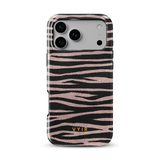 Zebra Gleam Rose Gold - Tough MagSafe iPhone Case