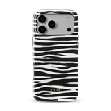 Zebra Gleam White - Tough MagSafe iPhone Case