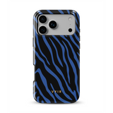 Zebra Luxe, Indigo Blue - Tough MagSafe iPhone Case