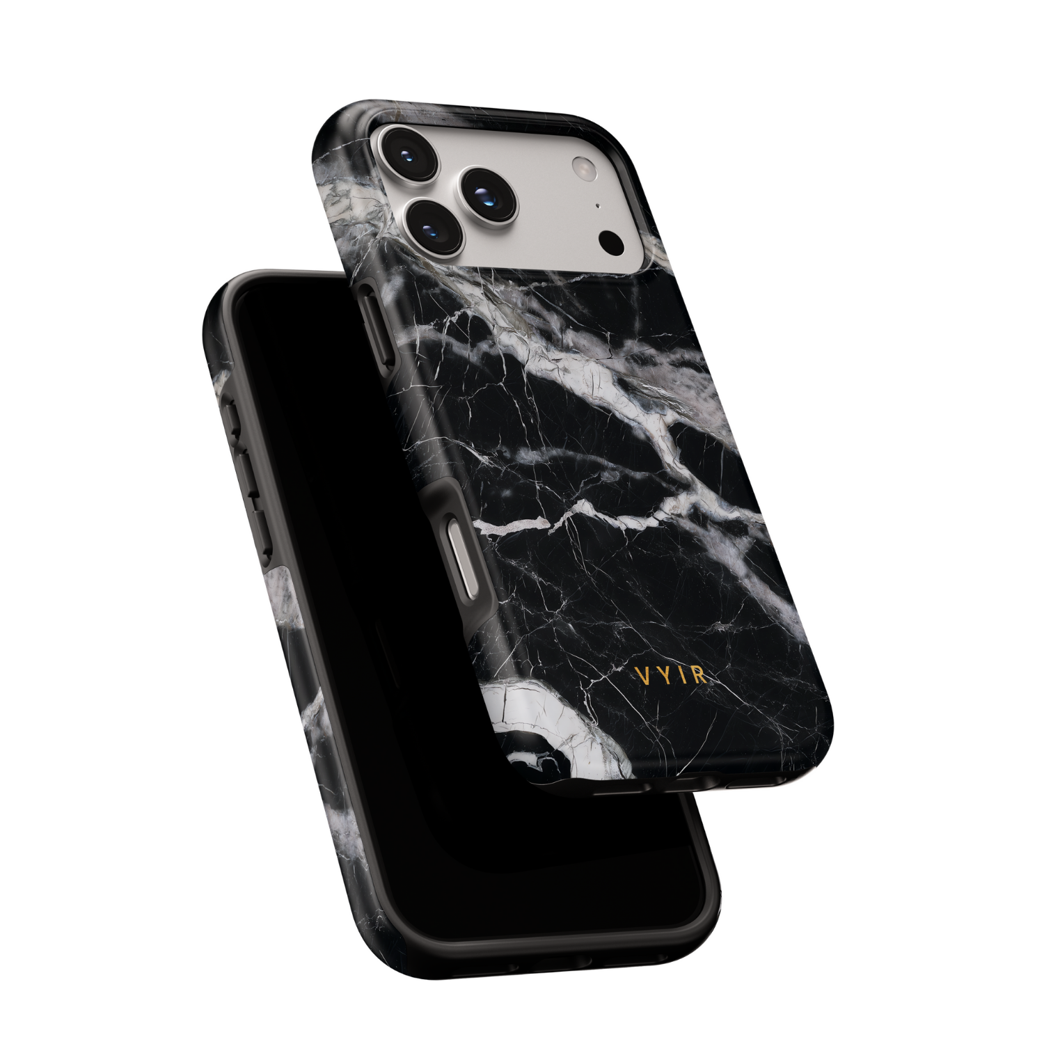 Italian Marble Black - Shockproof Phone Case - VYIR