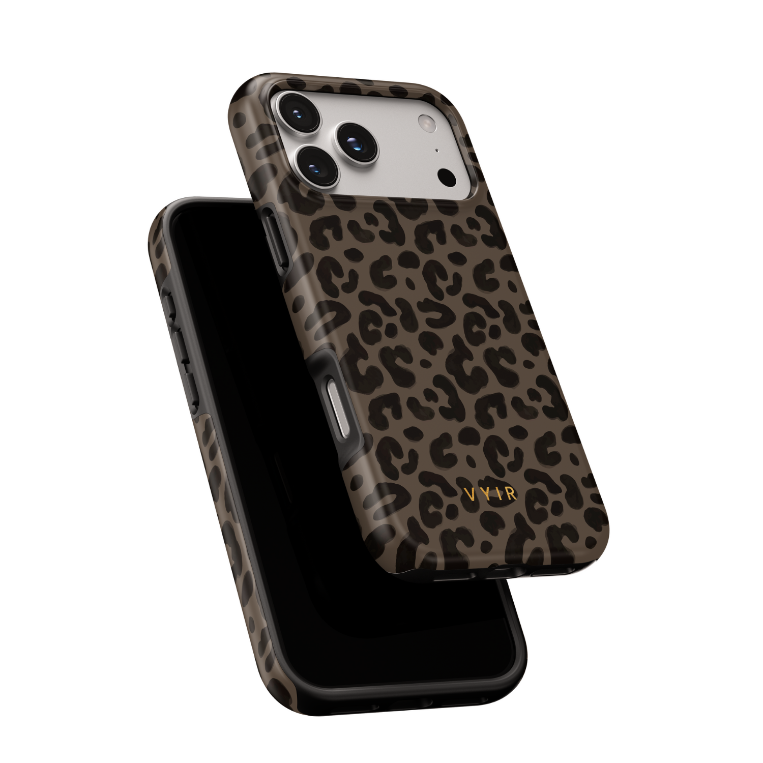 Leopard Elegance Coffee - Shockproof Phone Case - VYIR