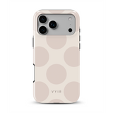 Big Polka Dots, Oatmilk - Tough iPhone Case