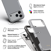 VYIR Signature Solid Colors, Grey - Shockproof Phone Case - VYIR
