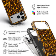 Tortoiseshell, Sunlight Yellow - Shockproof Phone Case - VYIR