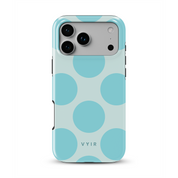 Big Polka Dots, Lagoon - Shockproof iPhone Case - VYIR