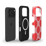 Big Polka Dots, Cherry Blush - Shockproof MagSafe iPhone Case - VYIR