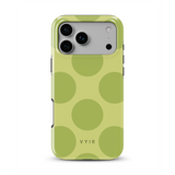 Big Polka Dots, Pistachio - Tough iPhone Case