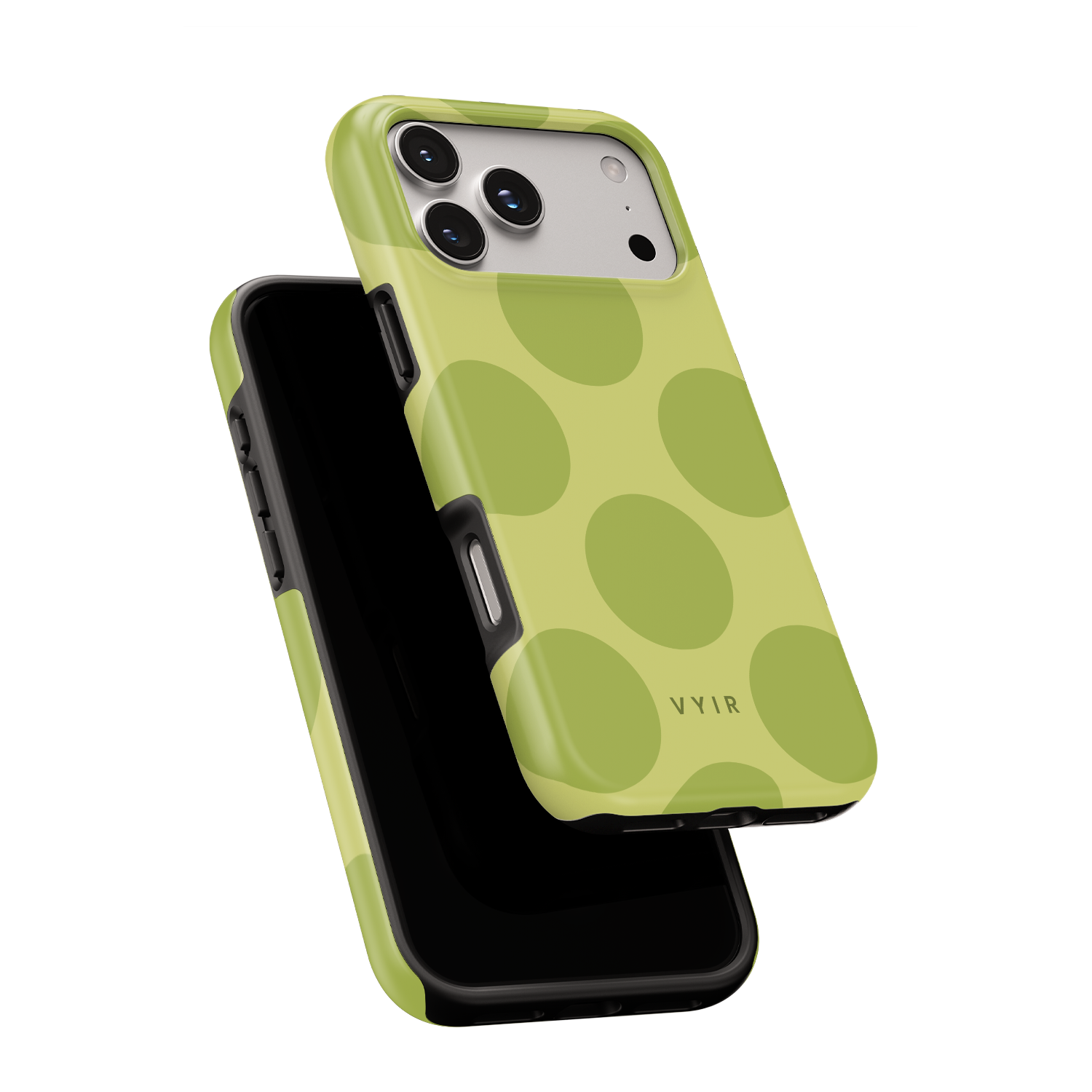 Big Polka Dots, Pistachio - Shockproof iPhone Case - VYIR