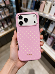 Tiny Polka Dots, Feminine Pink - Tough Phone Case