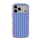 Vertical Stripes, Periwinkle Dream - Tough Phone Case